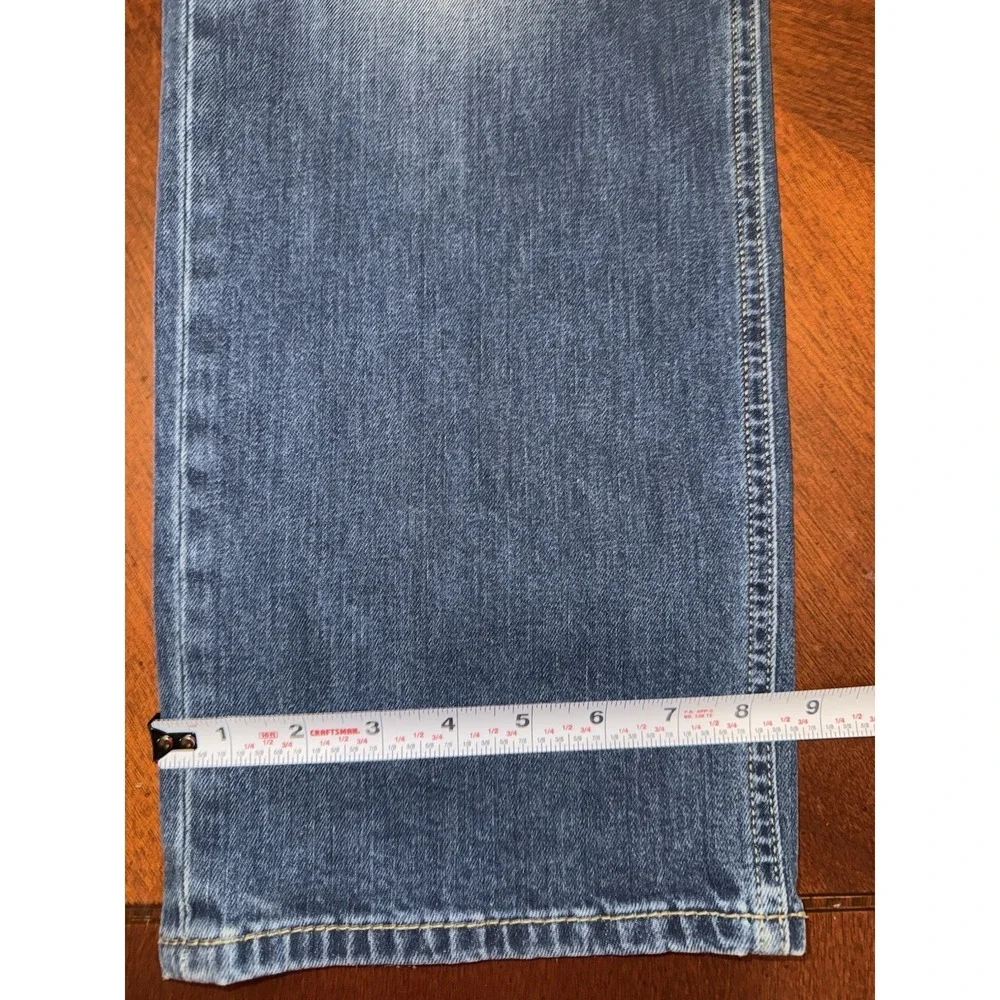 Levi 541 Mens Jeans Size 40x32 Athletic Taper Stretch Dark Wash Denim Distressed